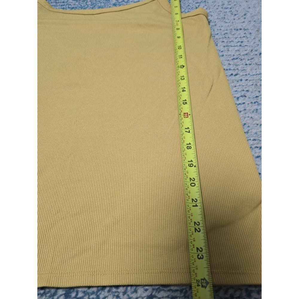 Set of 3 XXL 19 Ribbed Tank Top Bundle Sleeveless Maroon Blue Mustard (T) - Picture 12 of 13